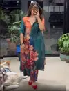 Lily Faux Georgette Printed Top With Plazo Wholesale Clothing Distributors In India